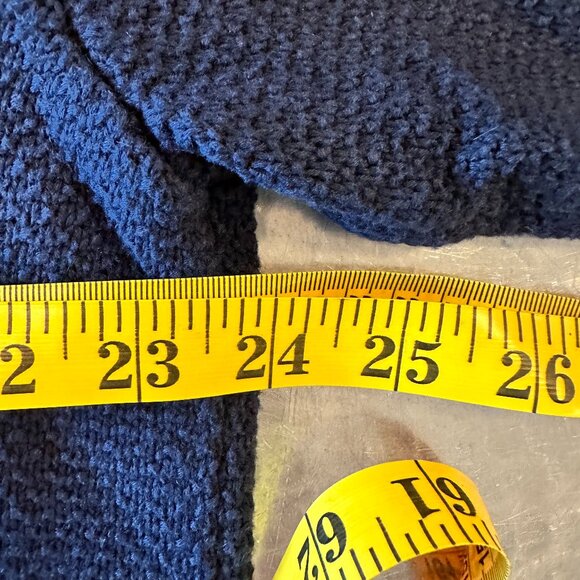 Billy Reid Cotton/Cashmere Sweater – XL (Navy with Gold and White Detail) - Picture 4 of 5